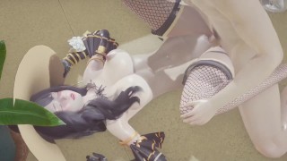 Beautiful White Witch - 3D Hentai - (Uncensored)