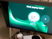 Preview 1 of Xbox Series Sperm 🎮 DUDE GETS A NEW XBOX SO HAS TO WATCH PORN! 🦄 it gets naughty 😈
