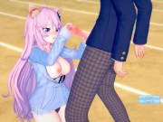 Preview 3 of [Hentai Game Koikatsu! ]Have sex with Big tits Vtuber nyatasha nyanners.3DCG Erotic Anime Video.