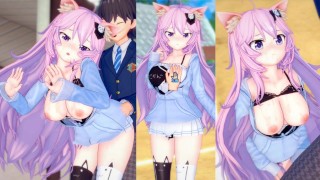 [Hentai Game Koikatsu! ]Have sex with Big tits Vtuber nyatasha nyanners.3DCG Erotic Anime Video.