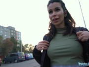 Preview 2 of Public Agent Stunning brunette MILF with fantastic tits fucks a stranger to pay a fine