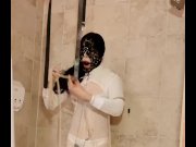 Preview 5 of Cross-dressing In hotel and self bondage