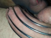 Preview 6 of Chastity cage foot teasing