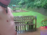 Preview 6 of Teasing Mistress T's Cock in the rain