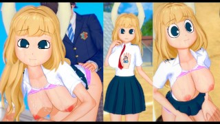 [Hentai Game Koikatsu! ]Have sex with Big tits My Hero Academia Pony Tsunotori.3DCG Erotic Anime