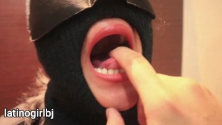 Two asian Ladyboys and one masked faggot with pink mask getting fucked and sucking cock