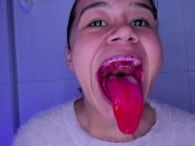 Preview 2 of I brush my teeth deeply, spit in glass, Lila Jordan