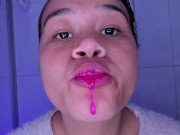 Preview 4 of I brush my teeth deeply, spit in glass, Lila Jordan