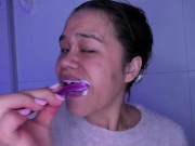 Preview 6 of I brush my teeth deeply, spit in glass, Lila Jordan