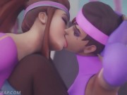 Preview 3 of Brigitte and Sombra Lesbian Workout