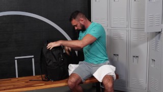 Coach Aaron Trainer Needs A Blowjob Before Training - ExtraBigDicks