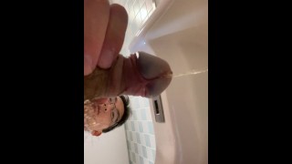 Hot Japanese Schoolboy Pee in the Toilet naked Uncensored Amateur