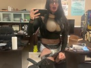 Preview 6 of Chrissy Cocoabutter Tranny Crossdresser Sucks Grindr Daddys Cock - Compilation Video - Shemale Sissy