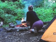 Preview 1 of Real Sex in the forest. Fucked a tourist in a tent