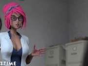 Preview 6 of ADULT TIME - Hentai Sex University Prodigy Dominates Principal's Pussy For His Midterm Exam