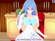 Preview 1 of 3D/Anime/Hentai: Hot Bride Gets fucked in the church before her wedding in her wedding dress !!
