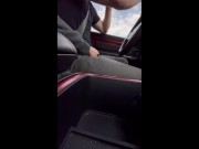 Preview 1 of Sucking big dick on public road