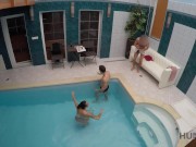 Preview 5 of HUNT4K. Swimming pool is a nice place for guy to fuck boys GF for cash
