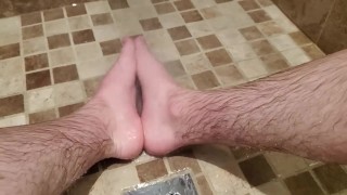 Washing my dirty feet