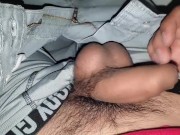 Preview 4 of Playing with soft cock then get boner solo male
