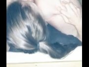 Preview 5 of Slutty married whore worship man's hairy asshole. Asslicking slave. Facesitting Man ass on girl face