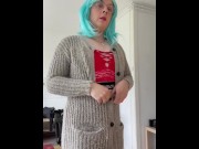 Preview 4 of Cardigan Sissy Shows You What She’s Hiding