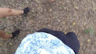 Horny Girl gets Fucked in the Woods | Public Sex with 18 yo Girl