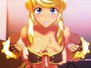 Preview 1 of Sweet furry girl welcomes you home with a blowjob ready to fuck [Wolf Girl With You] / Hentai game