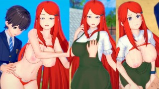 [Hentai Game Koikatsu! ]Have sex with Big tits Naruto Kushina Uzumaki.3DCG Erotic Anime Video.