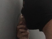 Preview 4 of straight in work uniform, cum in mouth, gloryhole