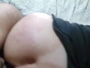 Preview 2 of New naughty girl sitting, moaning and fucking her pussy a lot