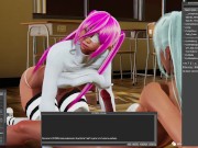 Preview 1 of I made this trap fuck this thick girl in Honey Select 2 with pink panties and a thin torso