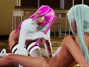 Preview 2 of I made this trap fuck this thick girl in Honey Select 2 with pink panties and a thin torso