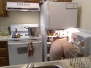 Preview 1 of Gloved PAWG Cooks Up Some Pasta! Naked in the Kitchen Episode 33