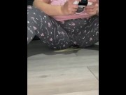 Preview 3 of Milf peeing her self when playing on computer