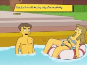 Preview 4 of Simpsons - Burns Mansion - Part 23 Swimming Naked And CowGirl POV By LoveSkySanX