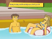 Preview 5 of Simpsons - Burns Mansion - Part 23 Swimming Naked And CowGirl POV By LoveSkySanX