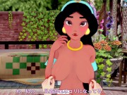 Preview 2 of 3D/Anime/Hentai, Aladdin: Princess Jasmine takes a Big dick in her ass and pussy !! (POV)