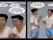Preview 2 of Detention season #3 ep. # 3 - Horny Gym Teacher wanted a Taste of the school Nerd's BBC || Collage