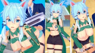 [Hentai Game Koikatsu! ]Have sex with Big tits SAO Shinon(ALO).3DCG Erotic Anime Video.