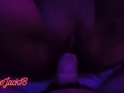 Preview 4 of POV Horny 18y girlfriend loves been fucked in my neon darkroom