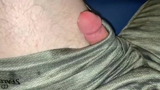 RUINED ORGASM — Handsfree cumshot under my shorts after a workout