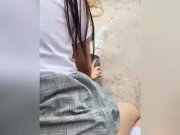 Preview 1 of Doing PUBLIC Porn With Schoolmate in the College Backyard! BIG ASS LATINA Student!Amateur Sex (FULL)