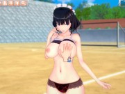 Preview 2 of [Hentai Game Koikatsu! ]Have sex with Big tits Genshin Impact Katheryne.3DCG Erotic Anime Video.