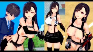 [Hentai Game Koikatsu! ]Have sex with Big tits FF7 Tifa Lockhart.3DCG Erotic Anime Video.