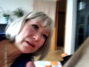Preview 2 of My mature slut missed my dick) Come on, whore, suck it and sit on top, lustful bitch! Family therapy