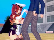 Preview 4 of [Hentai Game Koikatsu! ]Have sex with Big tits Azur Lane Honolulu.3DCG Erotic Anime Video.