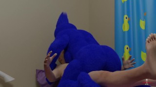 Nookie Monster Rides a Blowup Doll and Squirts 3D