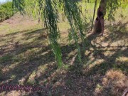 Preview 1 of Pussy flash - A stranger caught me masturbating in the park and help me orgasm - MissCreamy