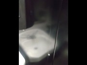 Preview 1 of Sonny's Bbq smokin weed and touching myself in restroom